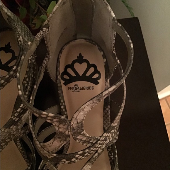 Fergalicious Snakeskin Sandals - Picture 2 of 5